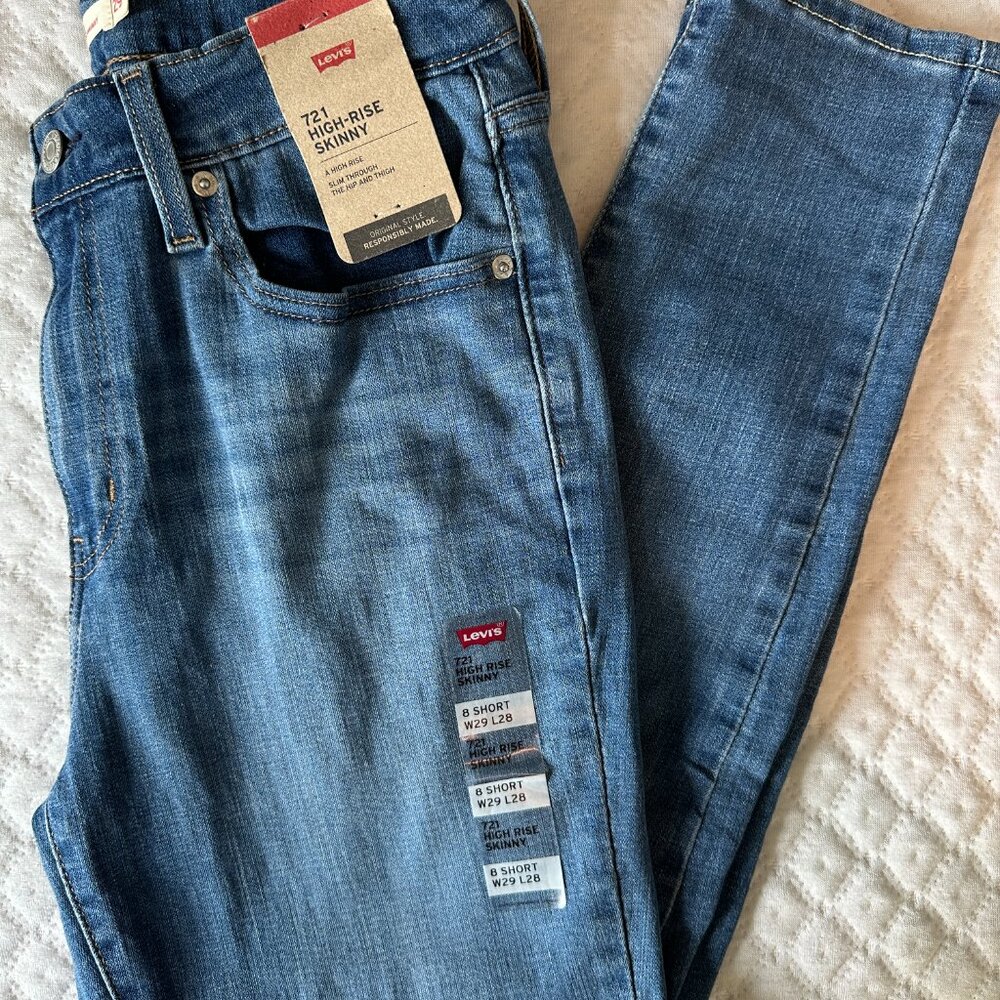Women's Levi's High Rise Skinny Jeans Size 8 Short W29 L28